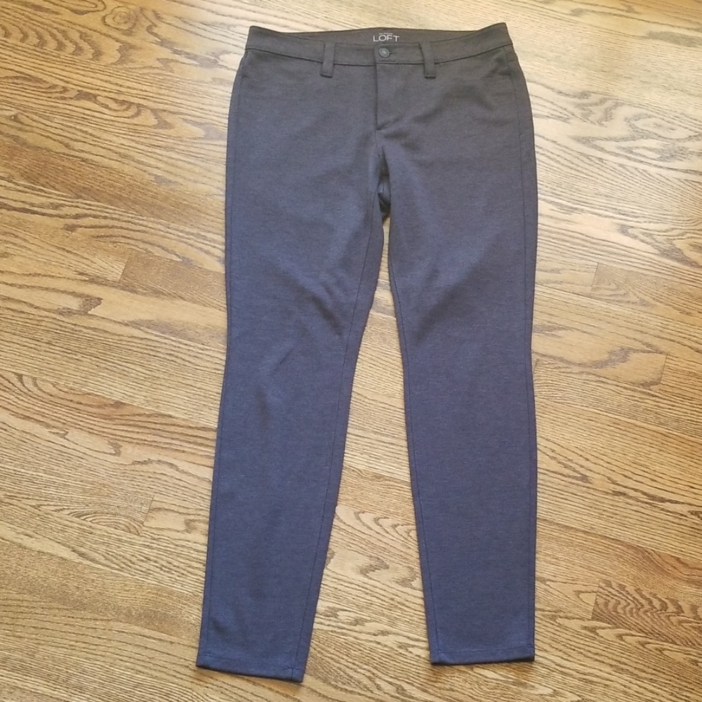 Ann Taylor Loft Gray Modern Skinny Pants Size: 10